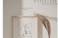 Abstract Floral Line Art & Poster