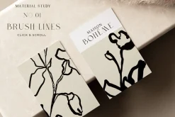 Abstract Floral Line Art & Poster