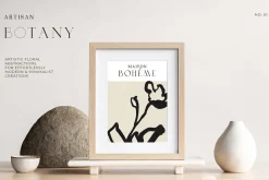 Abstract Floral Line Art & Poster