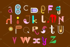 Abstract Geometric Font