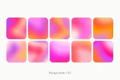 Abstract Grainy Gradient Textures PS