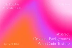 Abstract Grainy Gradient Textures PS