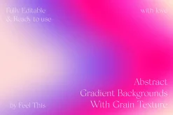 Abstract Grainy Gradient Textures PS