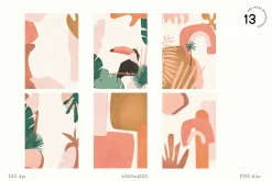 Abstract Jungle Shapes&Compositions