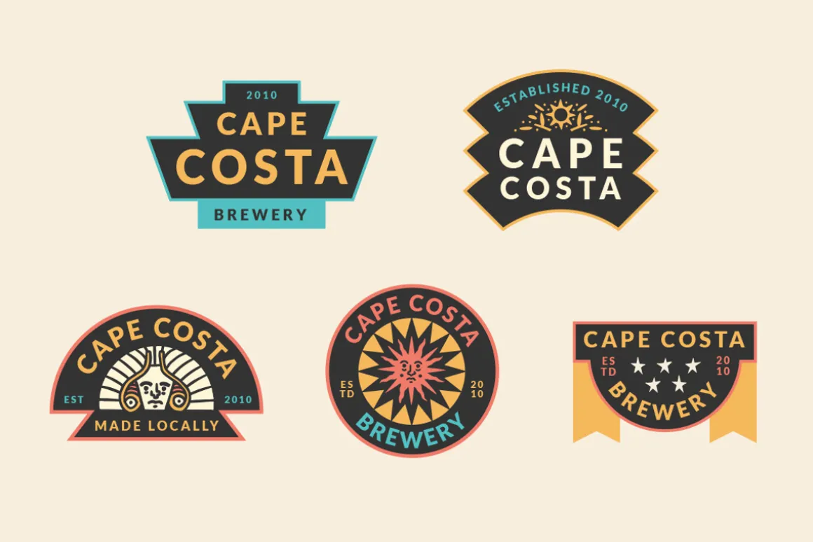 Abstract Linocut Badge Builder V2