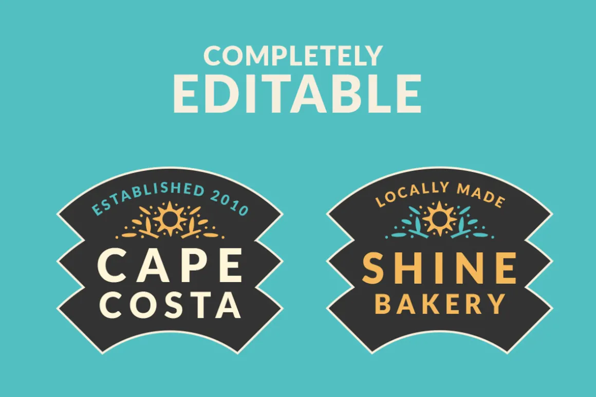 Abstract Linocut Badge Builder V2