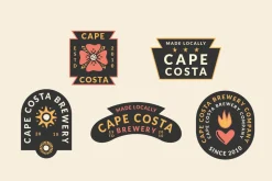 Abstract Linocut Badge Builder V2