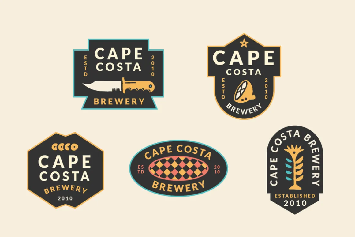Abstract Linocut Badge Builder V2
