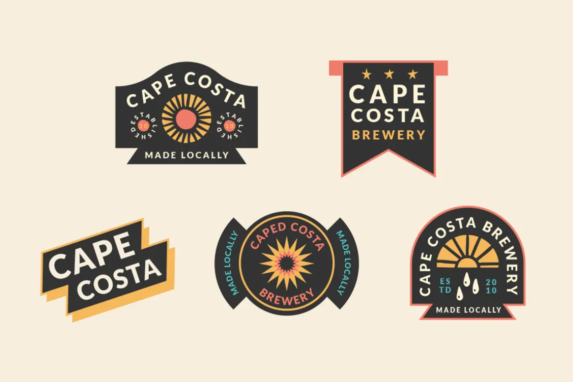 Abstract Linocut Badge Builder V2