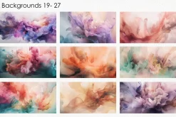 Abstract Liquid Backgrounds - Pastel