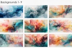 Abstract Liquid Backgrounds - Pastel