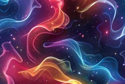 Abstract Neon Space Pattern