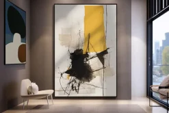 Abstract painting art set prints