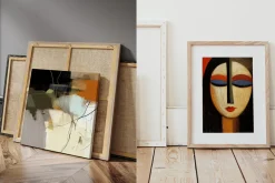 Abstract painting art set prints