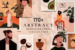 Abstract People prints modern art