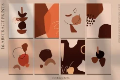 Abstract People prints modern art