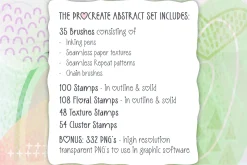Abstract Procreate Brush Bundle