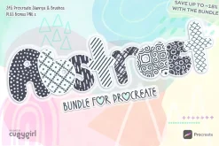 Abstract Procreate Brush Bundle
