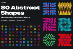 80 Abstracts Geometric Blend Shape