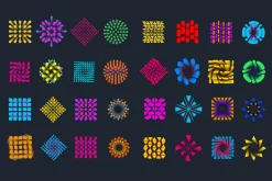 80 Abstracts Geometric Blend Shape