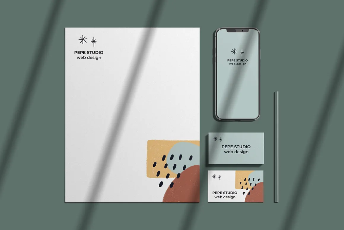 Abstract Shapes Set - Blush Caramel