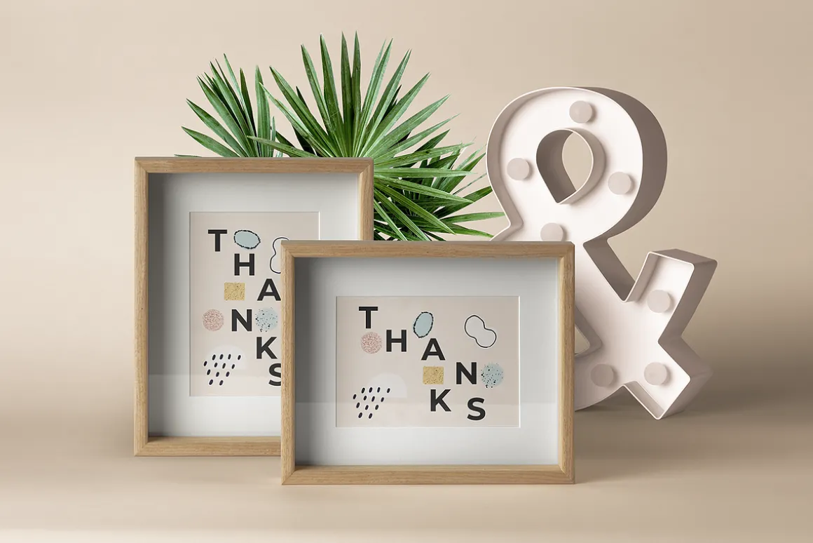 Abstract Shapes Set - Blush Caramel