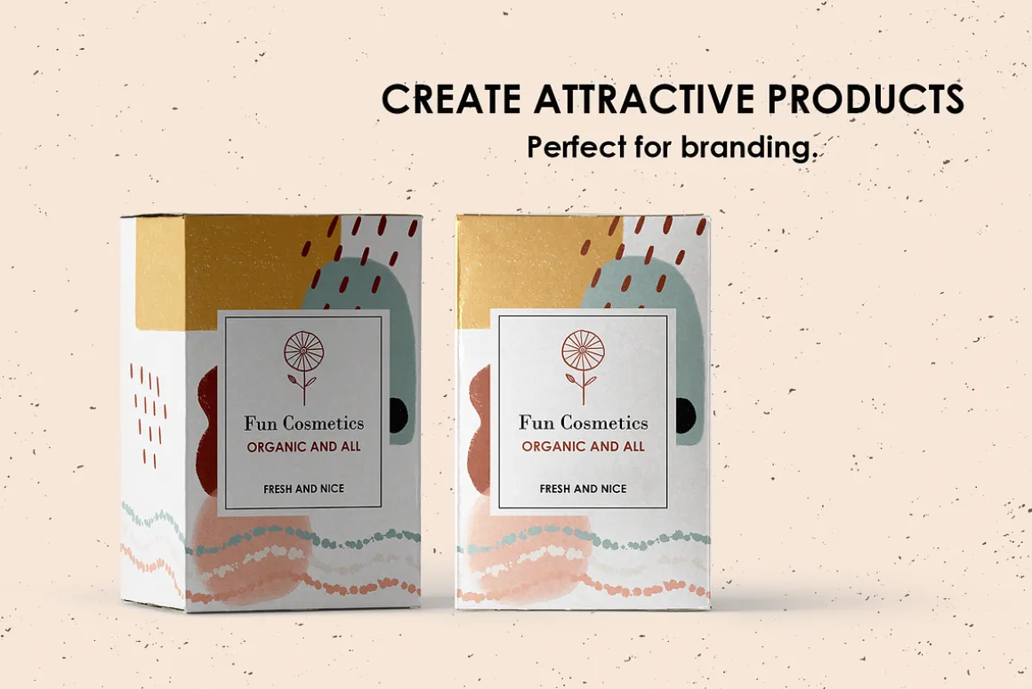 Abstract Shapes Set - Blush Caramel