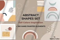 Abstract Shapes Set - Blush Caramel