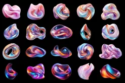 310 Abstract & Sphere PNG Elements