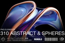 310 Abstract & Sphere PNG Elements