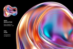 310 Abstract & Sphere PNG Elements