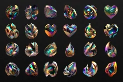 310 Abstract & Sphere PNG Elements
