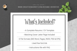 Academic Resume with Modern Look