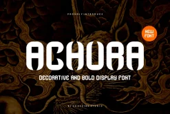 Achura - Thick & Artdeco Font