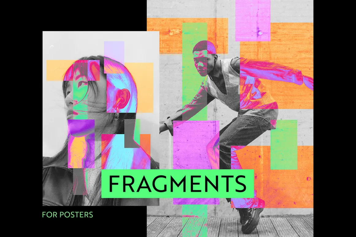 Acid Fragments Poster Effect