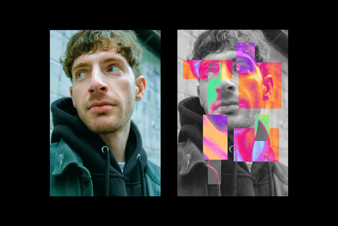 Acid Fragments Poster Effect