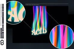 Acid Glow Text effects