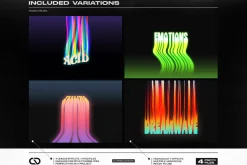 Acid Glow Text effects