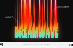 Acid Glow Text effects