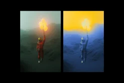 Acid Gradient Maps Poster Effect