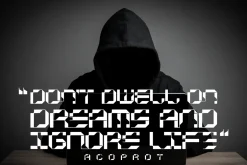 Acoprot Display Font