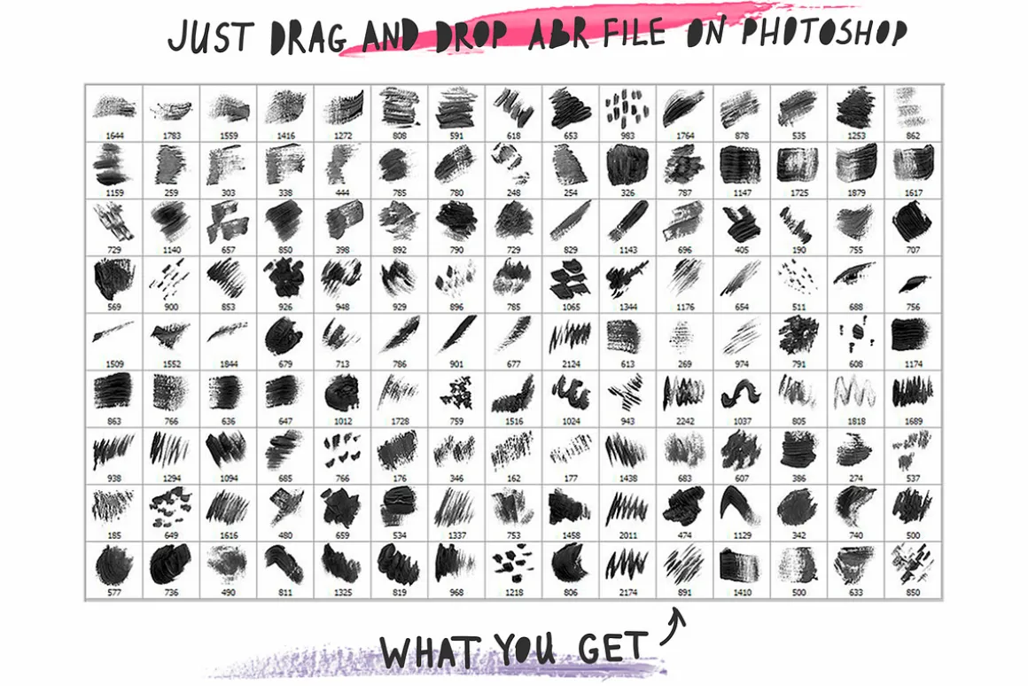 Acrylic&Gouache - 135 PS brushes