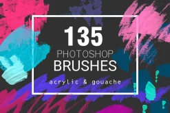 Acrylic&Gouache - 135 PS brushes