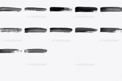 52 Acrylic Stroke Photoshop Brushes