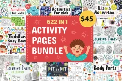 ACTIVITY PAGES BUNDLE: 622 in 1