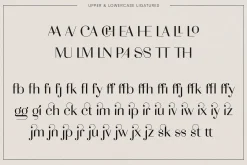 Adagio Decorative Ligature Font Duo