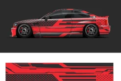Adhesive vinyl and Car Wrap mockups