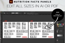 Adobe Nutrition Facts Panel Template