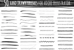50 Adobe Illustrator vector brushes