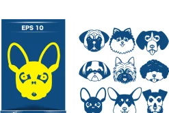 Adorable Dog Faces Collection